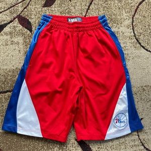 Mens NBA Philadelphia 76ers Sixers Basketball Shorts Size Small